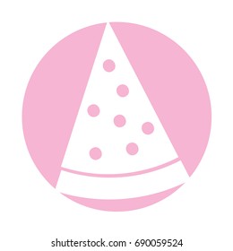 delicious pizza isolated icon