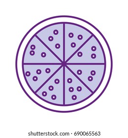 delicious pizza isolated icon