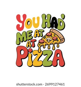 Delicioso pizza isolado ícone vetor ilustração design