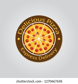 delicious pizza logo