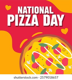 delicious pizza on National Pizza Day