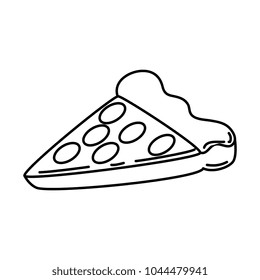 delicious pizza portion icon