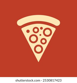 Um ícone delicioso de pizza