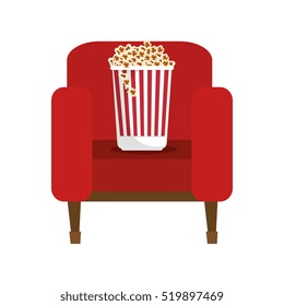 delicious pop corn icon