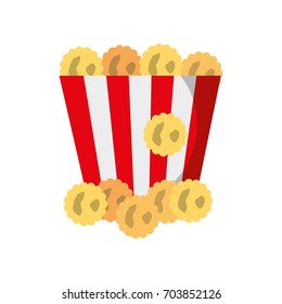 delicious pop corn icon