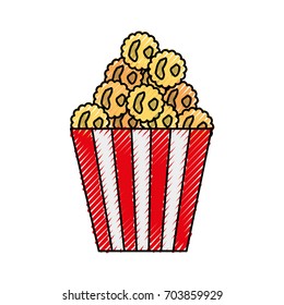 delicious pop corn icon