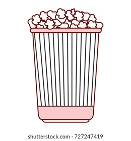 delicious pop corn isolated icon