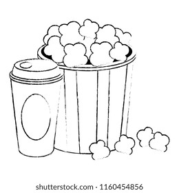 delicious pop corn and soda