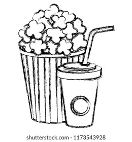 delicious pop corn and soda