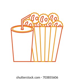 delicious pop corn with soda