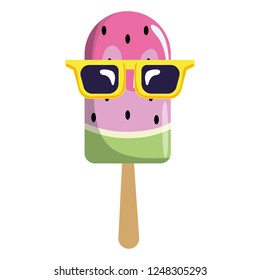 delicious popsicle cartoon