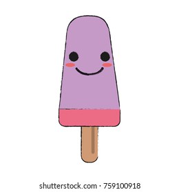Delicious Popsicle dessert icon vector illustration graphc design