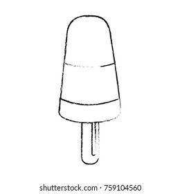 Delicious Popsicle dessert icon vector illustration graphic design