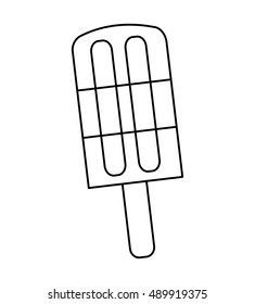 delicious popsicle sweet icon vector illustration design