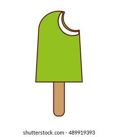 delicious popsicle sweet icon vector illustration design