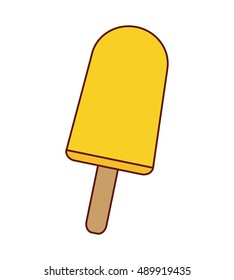 delicious popsicle sweet icon vector illustration design