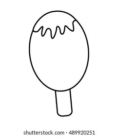 delicious popsicle sweet icon vector illustration design