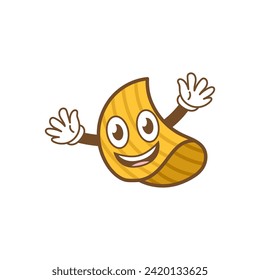 Delicious potato logo template, with funny cartoon character