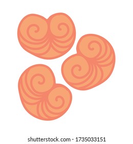 delicious pretzel hand draw style icon vector illustration design