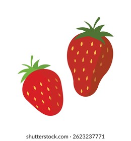 Delicious red strawberries, healthy food and nutrition concept