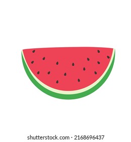 Eine köstliche rote Wassermelone Süße Früchte Sommer für Frische. Vektorgrafik für Design und Druck