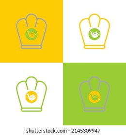 delicious and refreshing banana specialty chef hat logo