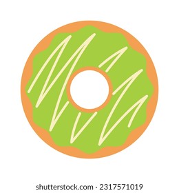 Delicious ring donuts cartoon illustration vector illustrations for your work logo, merchandise t-shirt, stickers and label designs, poster, greeting cards advertising business company or brands