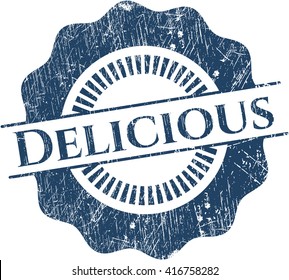 Delicious rubber grunge stamp