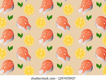 Delicious salmon wallpaper  