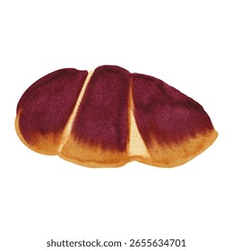 Delicious Salt Bread Bakery Illustration Vector Design