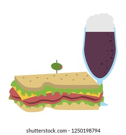 Delicious sandwich food