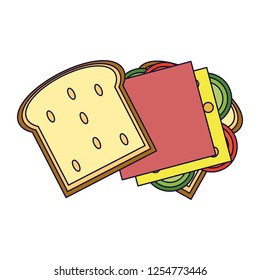 Delicious sandwich food