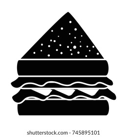 delicious sandwish isolated icon