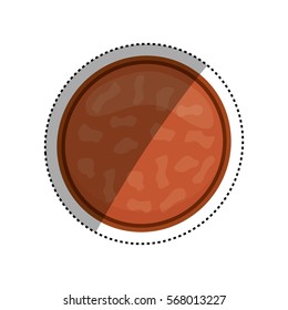 Delicious sausage bbq icon vector illustration graphic design