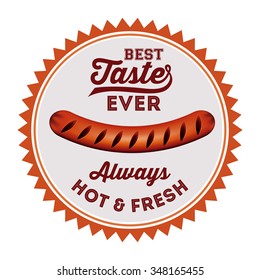 delicious sausage design, vector illustration eps10 graphic 