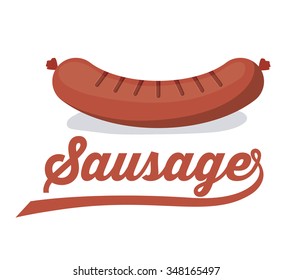 delicious sausage design, vector illustration eps10 graphic 