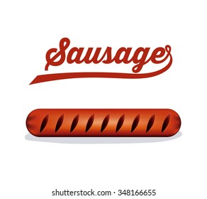 delicious sausage design, vector illustration eps10 graphic 