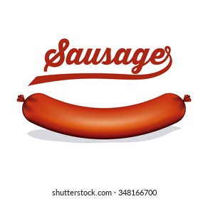 delicious sausage design, vector illustration eps10 graphic 