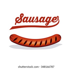delicious sausage design, vector illustration eps10 graphic 