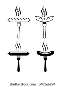delicious sausage design, vector illustration eps10 graphic 
