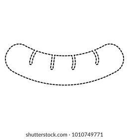 delicious sausage isolated icon