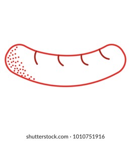 delicious sausage isolated icon