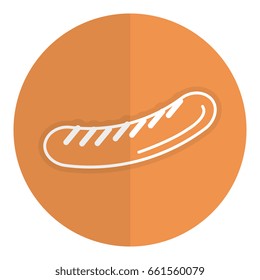 delicious sausage isolated icon