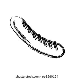 delicious sausage isolated icon