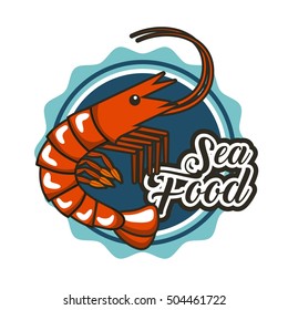 delicious seafood lobster animal vector illustration design