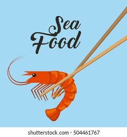 delicious seafood lobster animal vector illustration design