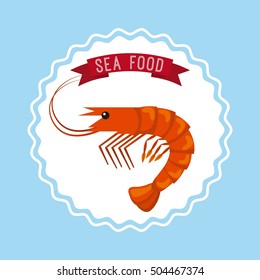 delicious seafood lobster animal vector illustration design