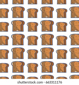 delicious slice bread bakery food background