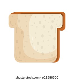 delicious slice bread isolated icon