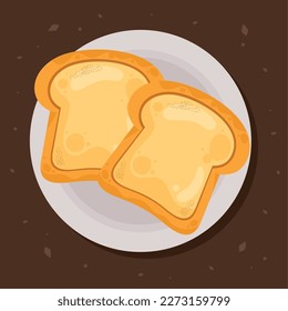 delicious slices bread pastry product